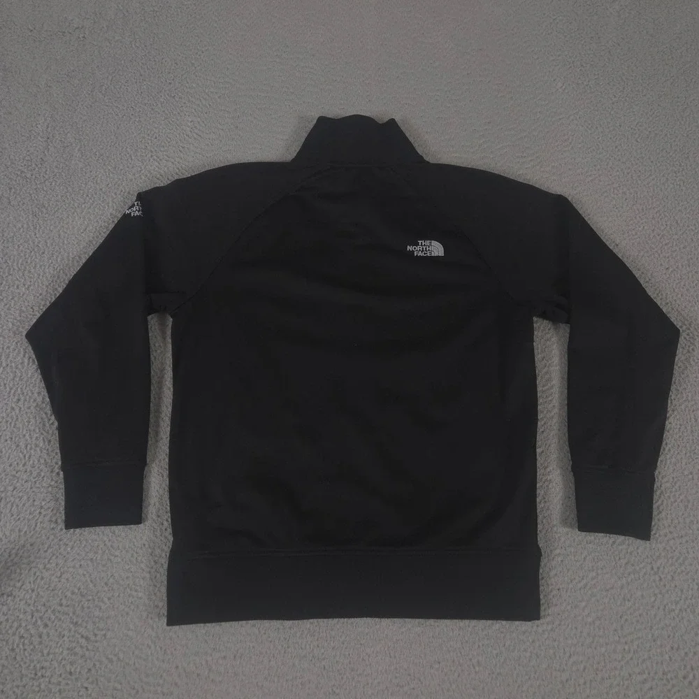 The North Face Jacket Mens Medium Black Tech Full-Zip Fleece Siteimprove Logo